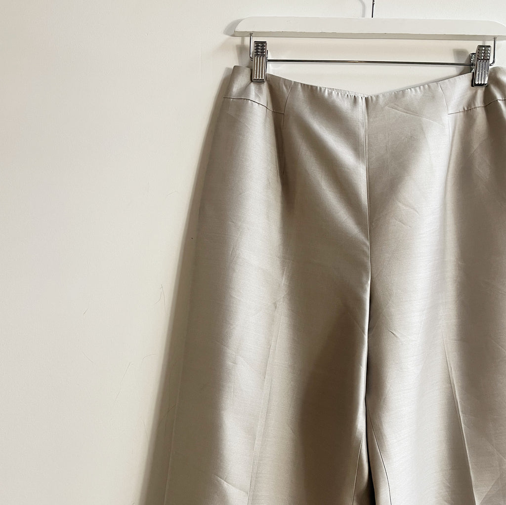 Pewter Silk Trousers