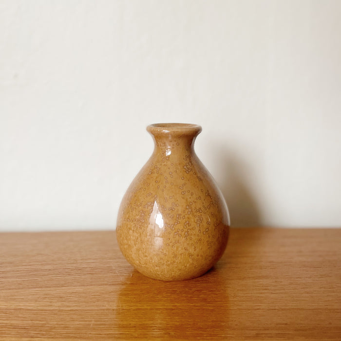 Ginger Glazed Mini Ceramic Vase