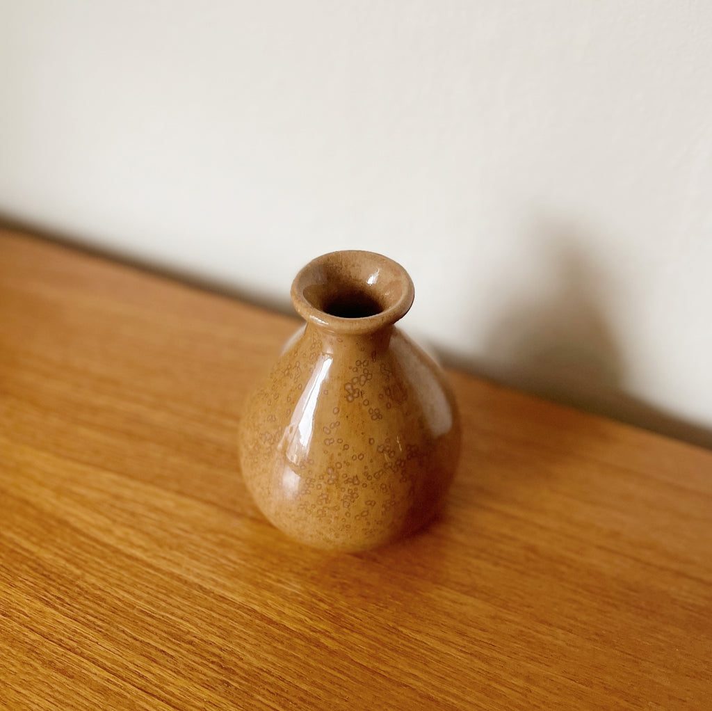 Ginger Glazed Mini Ceramic Vase