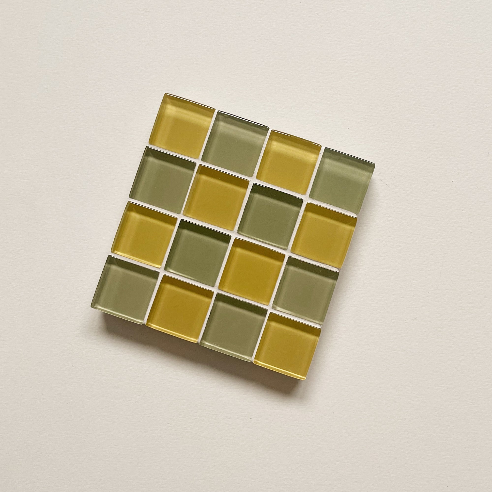 Subtle Art Studios | Glass Tile Coaster in Sunflower - Hey Jude