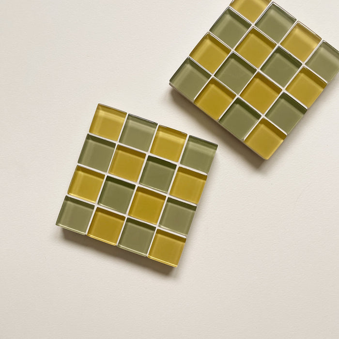 Glass Tile Coaster | Sunflowers