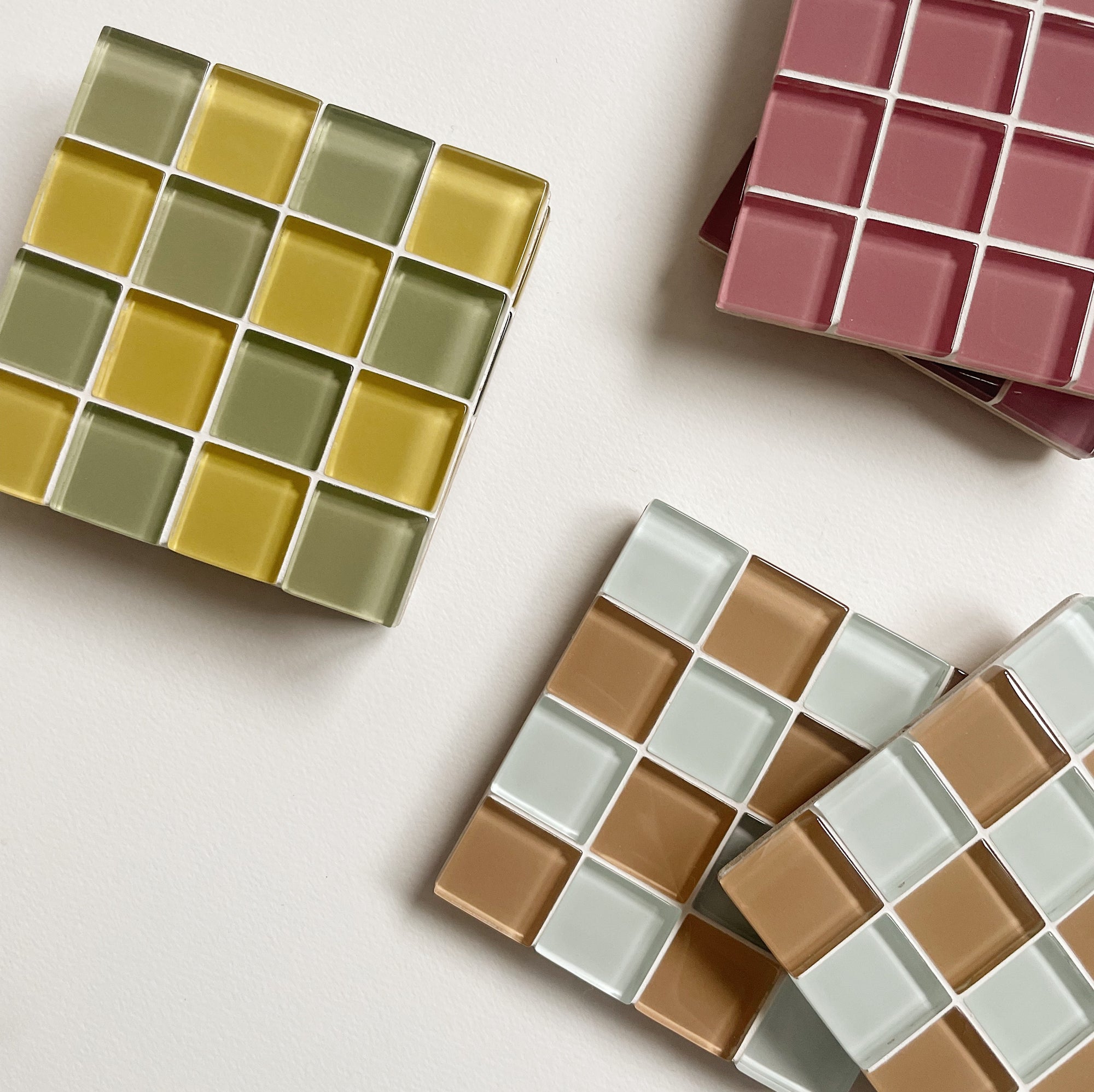 Subtle Art Studios | Glass Tile Coaster in Sunflower - Hey Jude