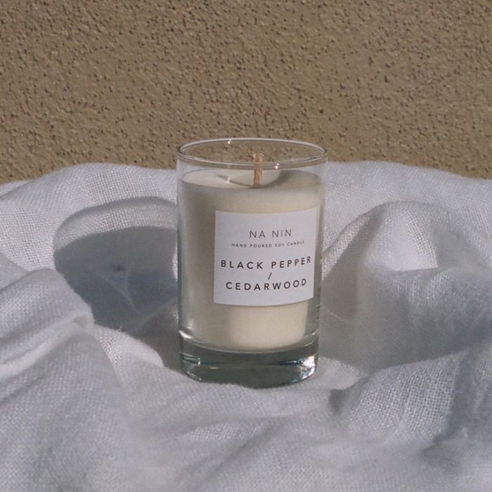Na Nin | Black Pepper + Cedarwood Candle