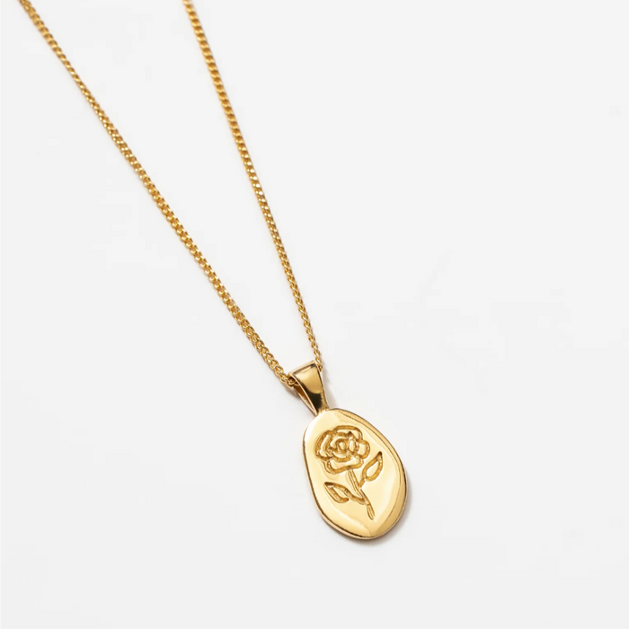 Wolf Circus | Rose Necklace in Gold