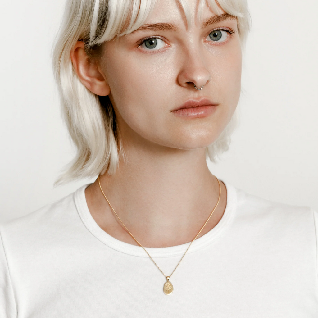 Wolf Circus | Rose Necklace in Gold