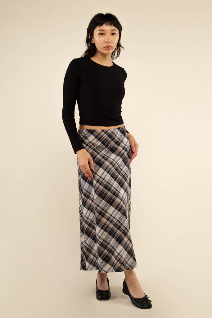NLT | Magnolia Plaid Maxi Skirt