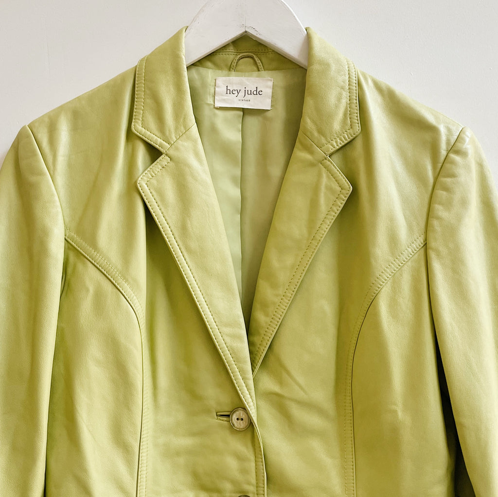 Chartreuse Leather Jacket